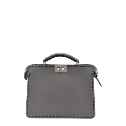 Peekaboo ISeeU Small
Grey Leather Bag