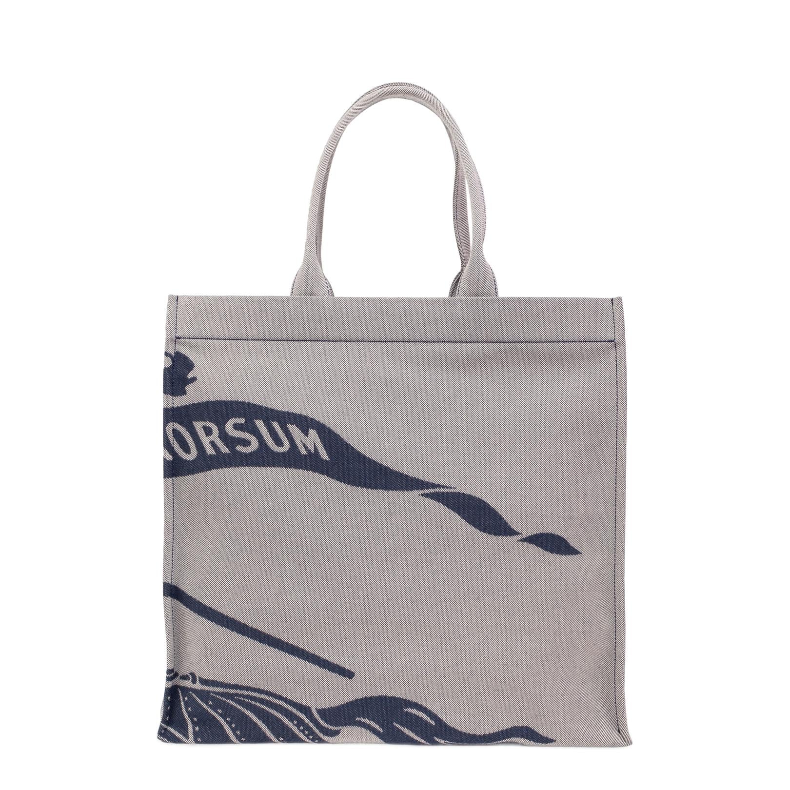 Canvas Shopper Bag With Frontal Ekd