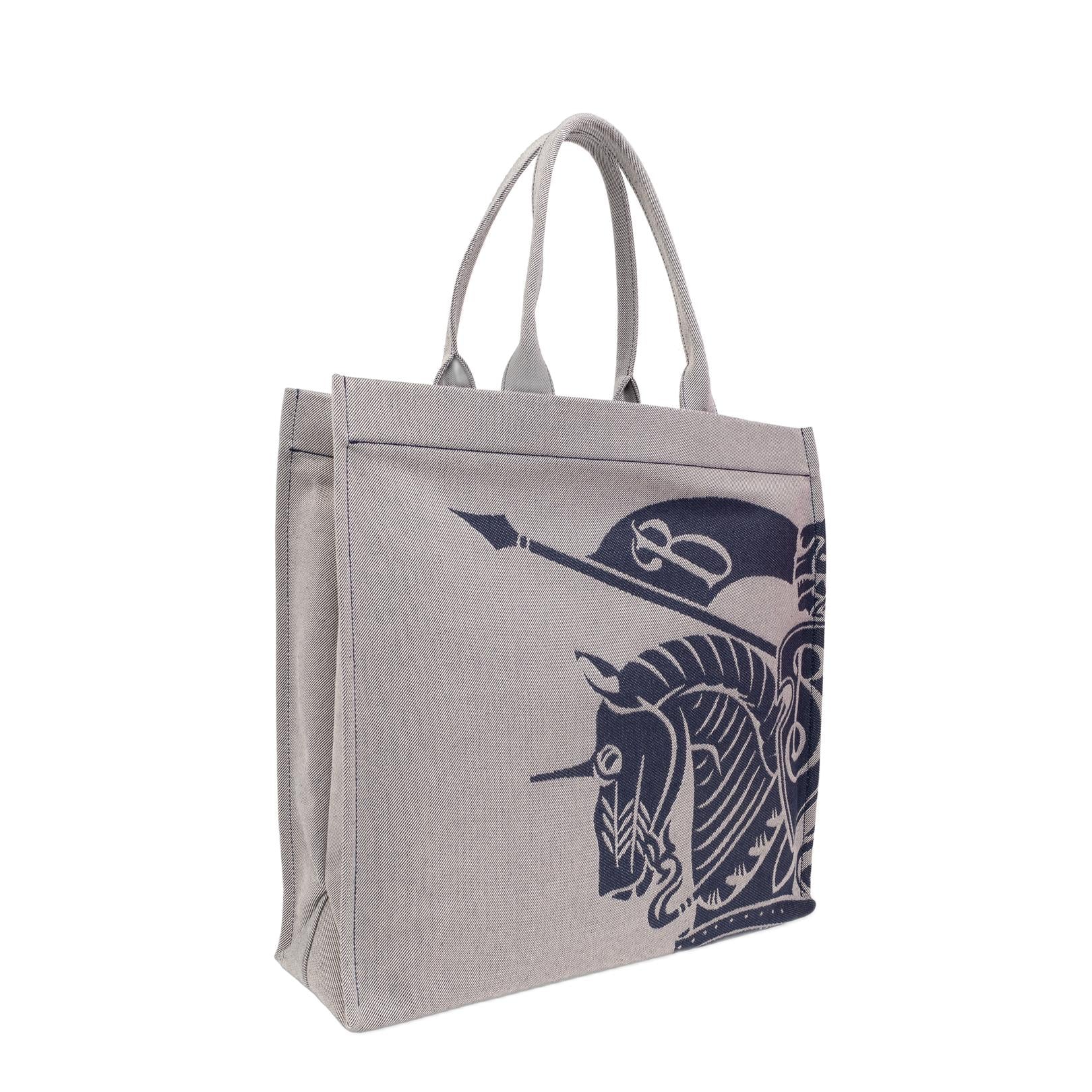 Canvas Shopper Bag With Frontal Ekd