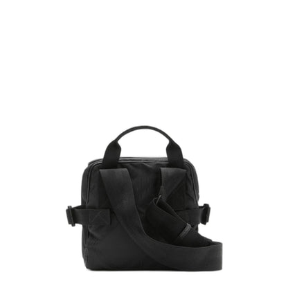 Check Jacquard Crossbody Bag in Black