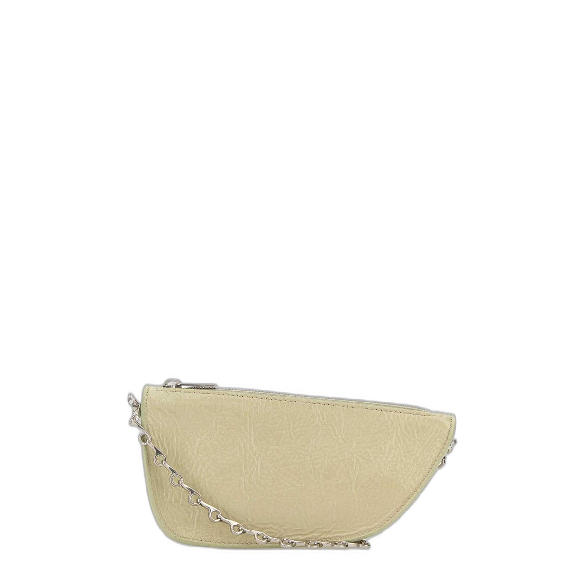 Micro Shield Small Lamb Leather Crossbody - Beige
