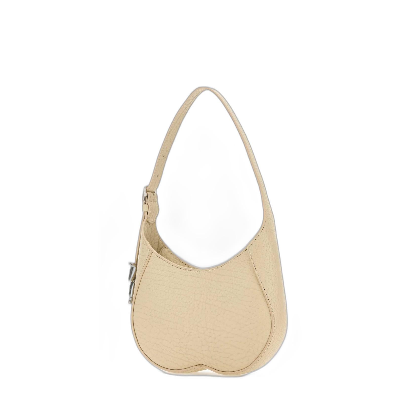 Small Chess Ivory Leather Bag