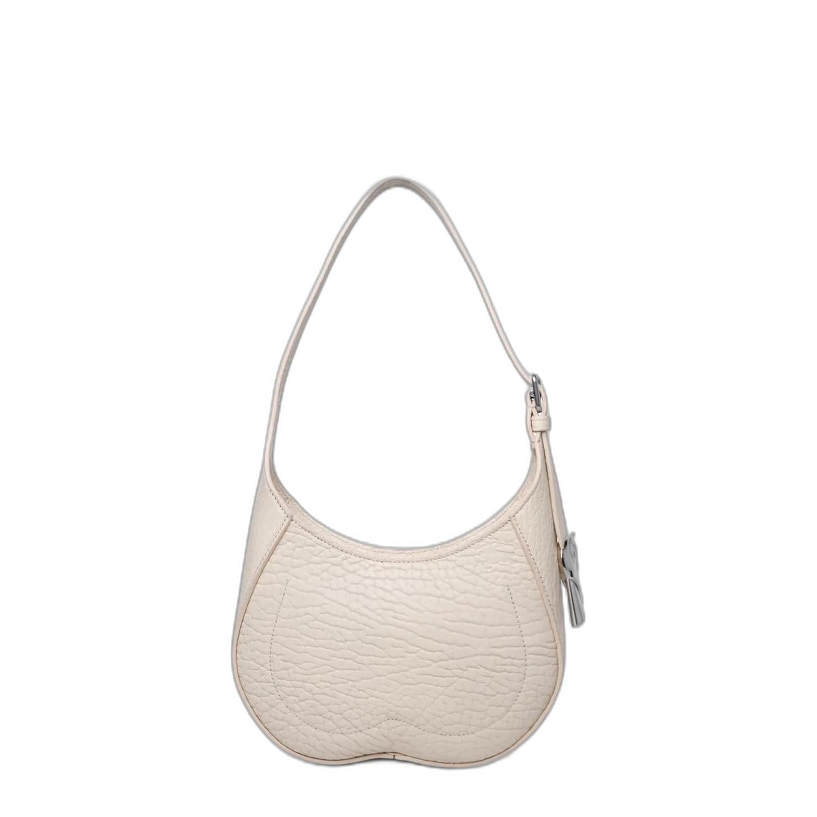 Small Chess Ivory Leather Bag