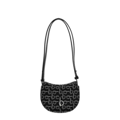 Rocking Horse Logo Jacquard Shoulder Bag