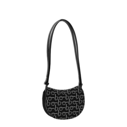 Rocking Horse Logo Jacquard Shoulder Bag