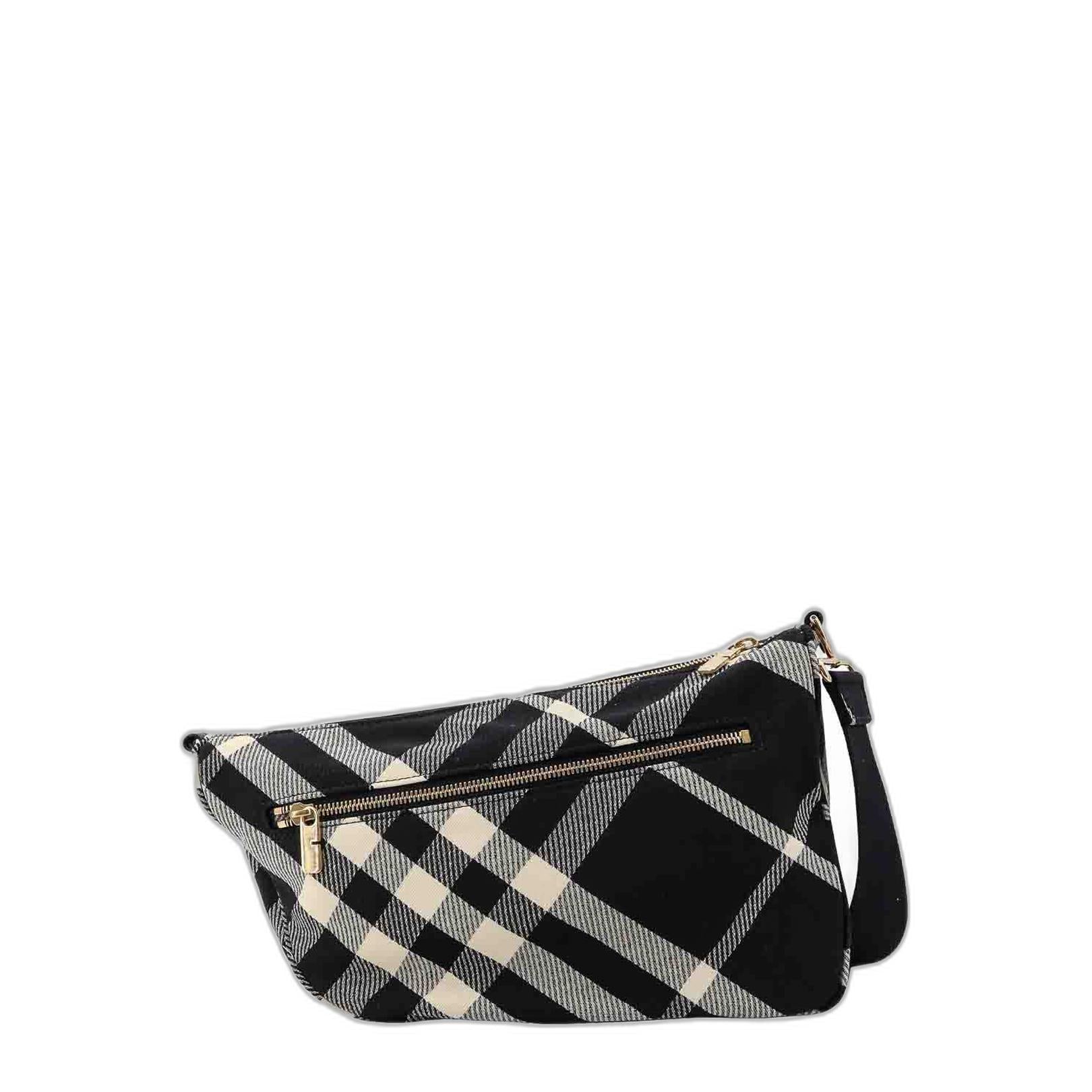 Shield Check Printed Shoulder Bag