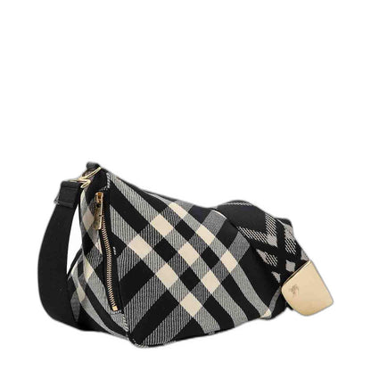 Shield Check Printed Shoulder Bag
