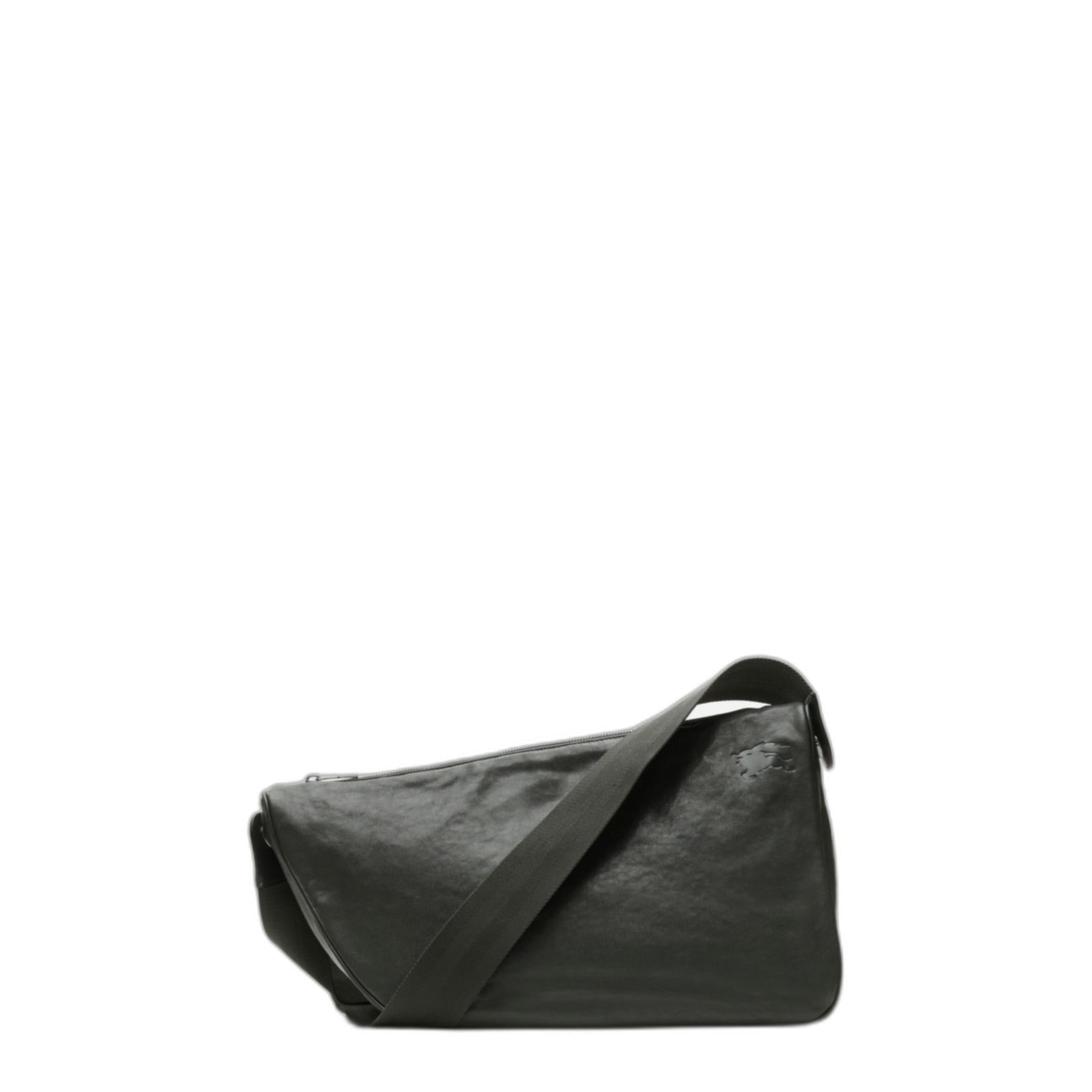 Large Shield Messenger Bag in Slate