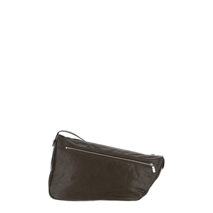 Military Green Solid Crossbody Bag