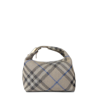 Checked Zipped Medium Tote Bag