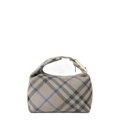 Checked Zipped Medium Tote Bag