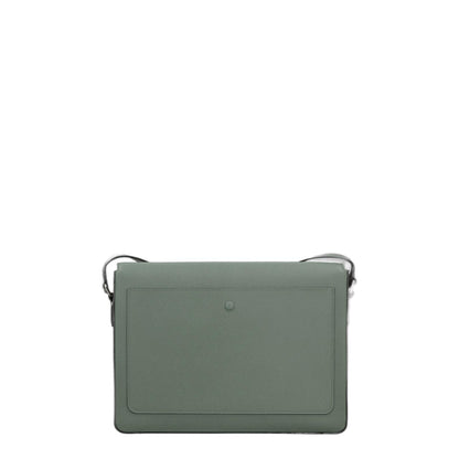V-line Leather Messenger Bag
