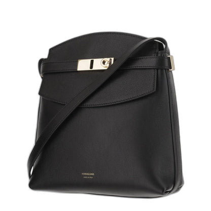 Ferragamo Calfskin Leather Hug Shoulder Bag