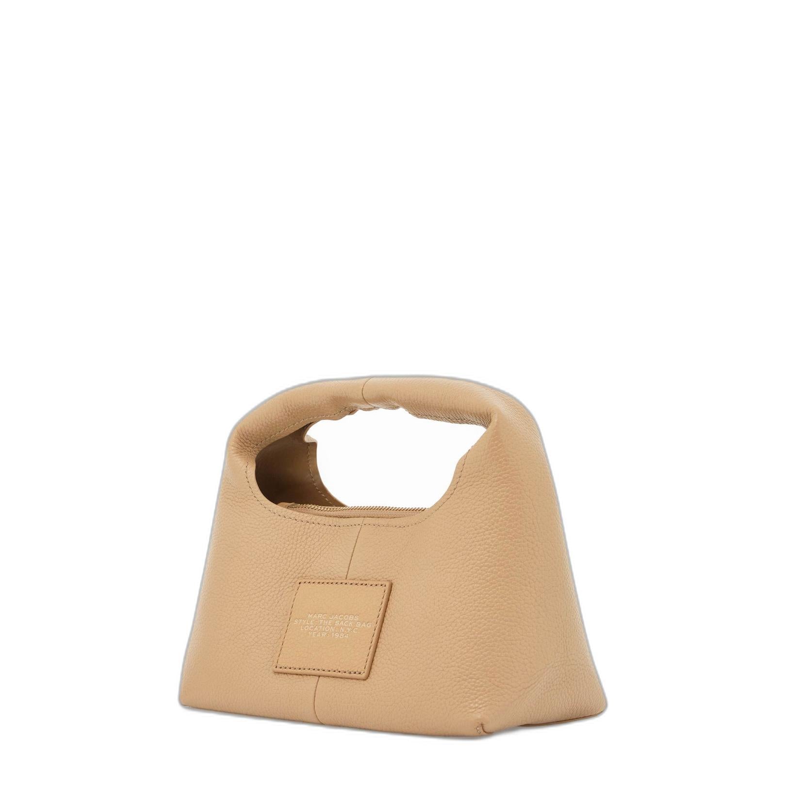 Beige Leather Handbag