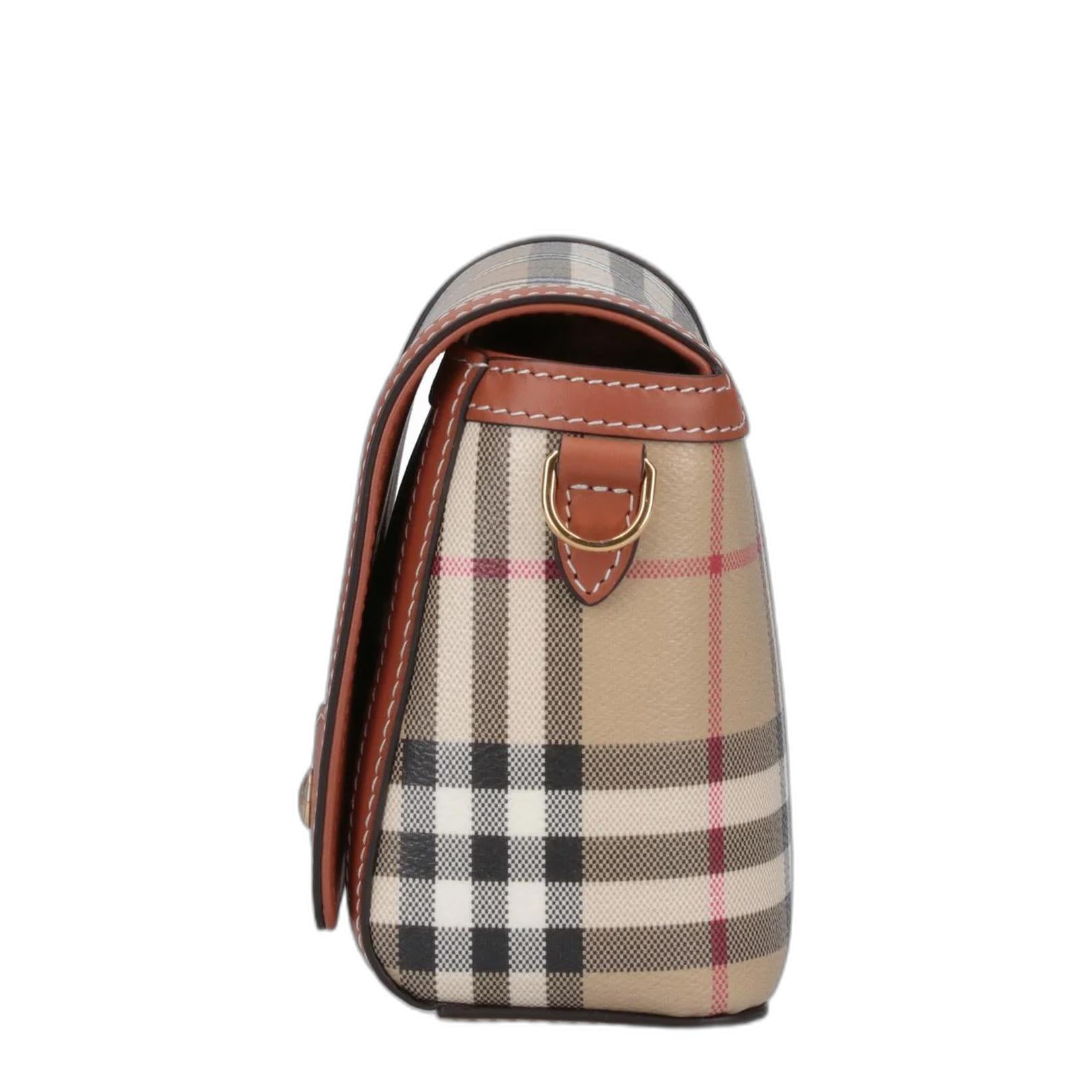 Burberry Note 涂层帆布小号斜挎包