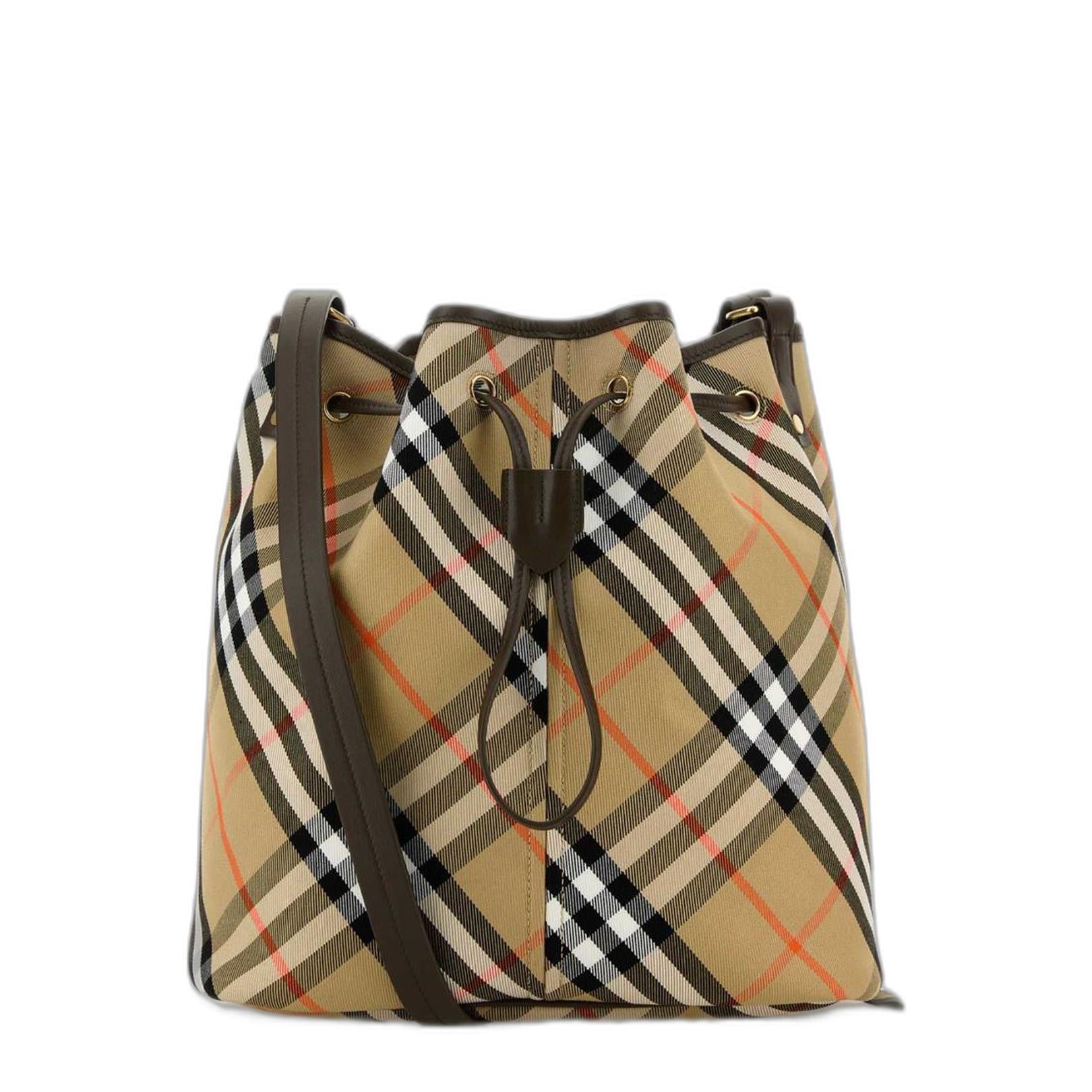 Burberry Check Bucket Bag