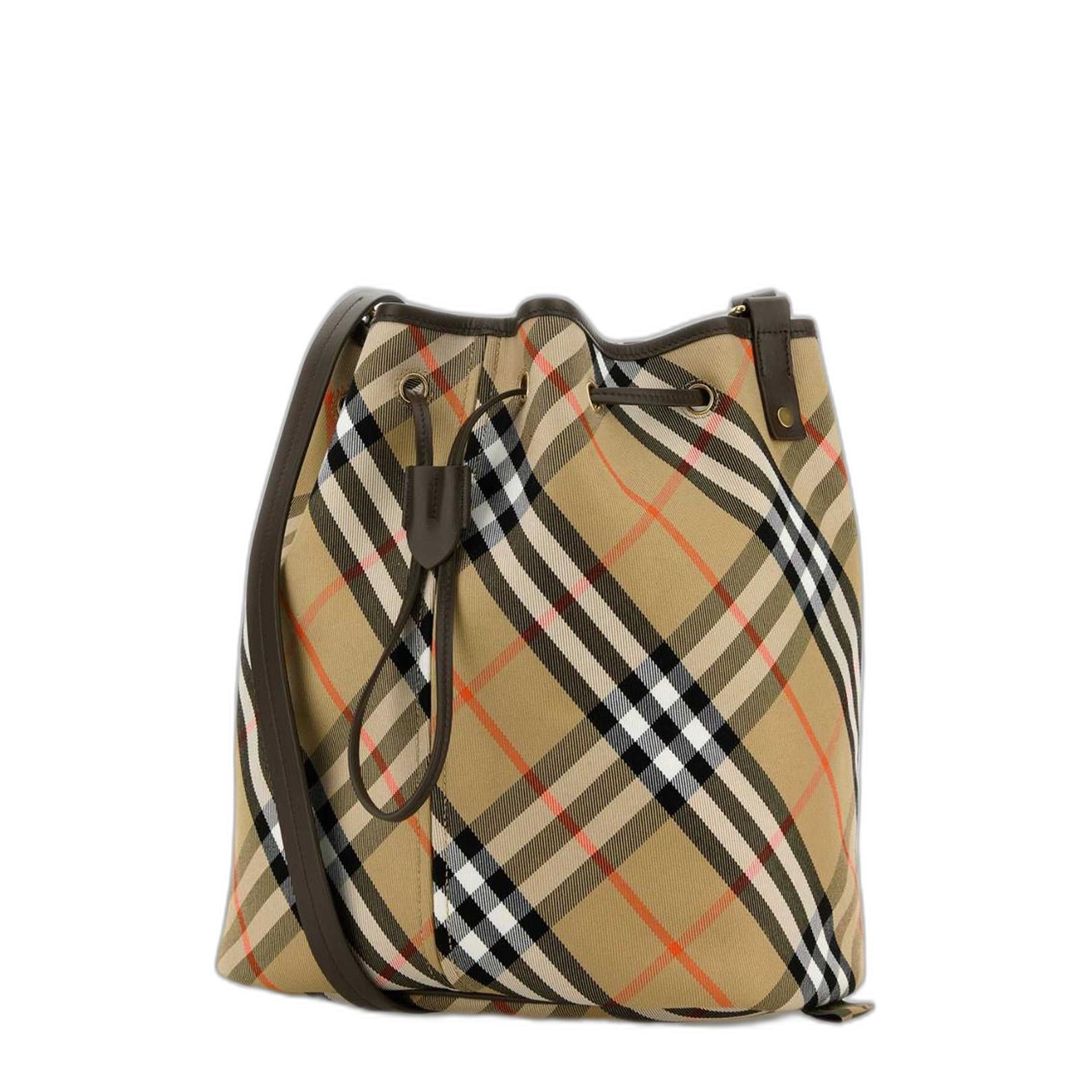 Burberry Check Bucket Bag