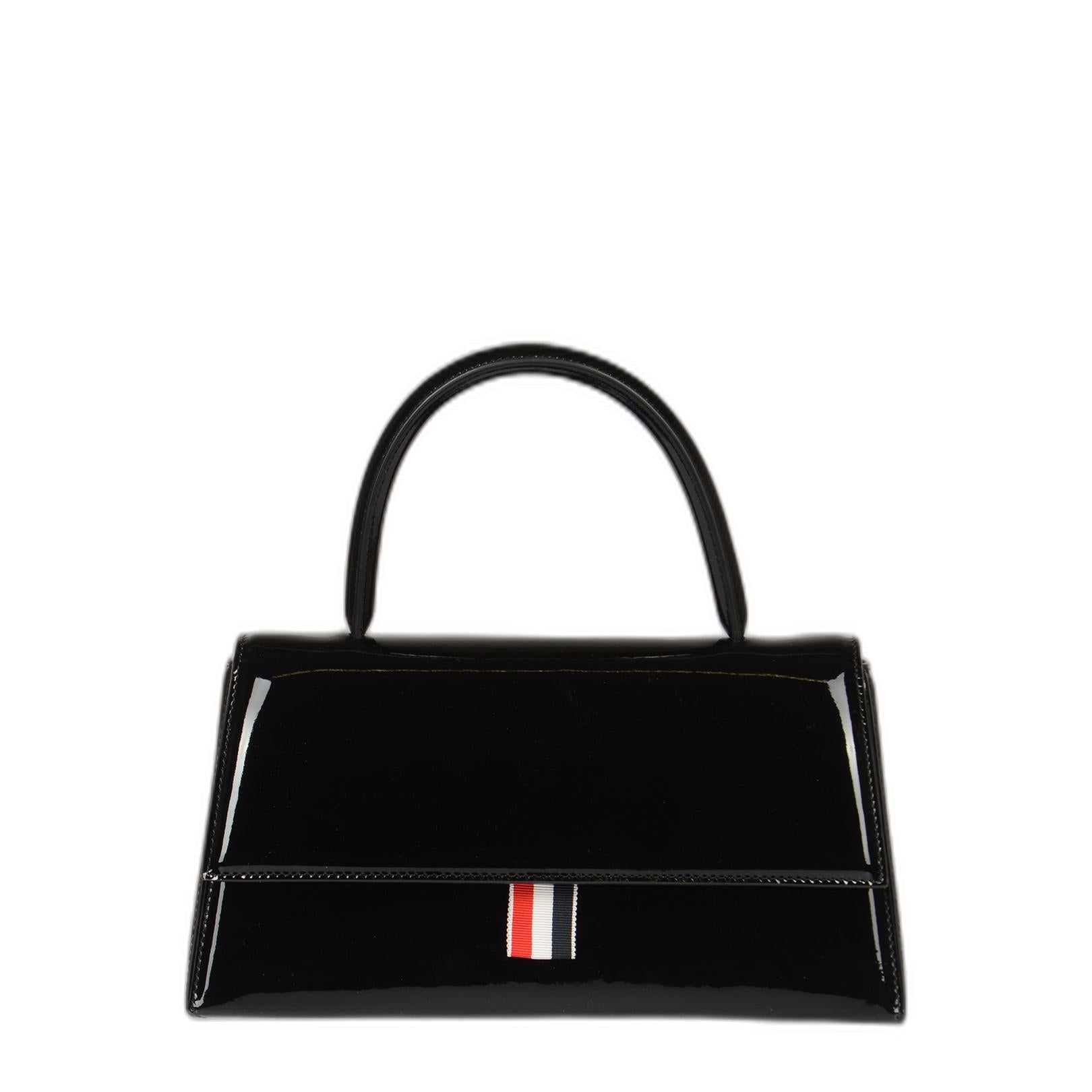 Thom Browne Trapeze Top Handle Clutch Handbag