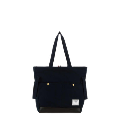 Thom Browne Cotton Pocket Tote Bag