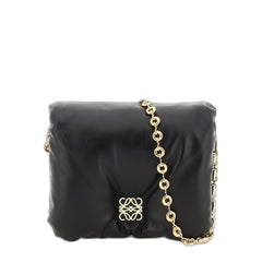 Goya Medium Puffer Shoulder Bag, Gold Hardware