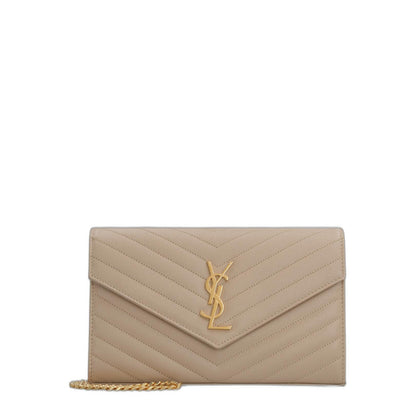 经典 Cassandre 粒纹皮革链条钱包