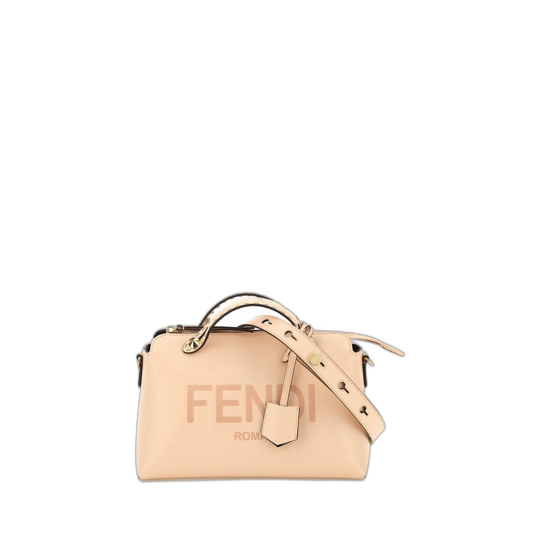 By The Way Boston Bag In Pale Pink Leather