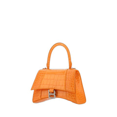 Hourglass Small Handbag Crocodile Embossed