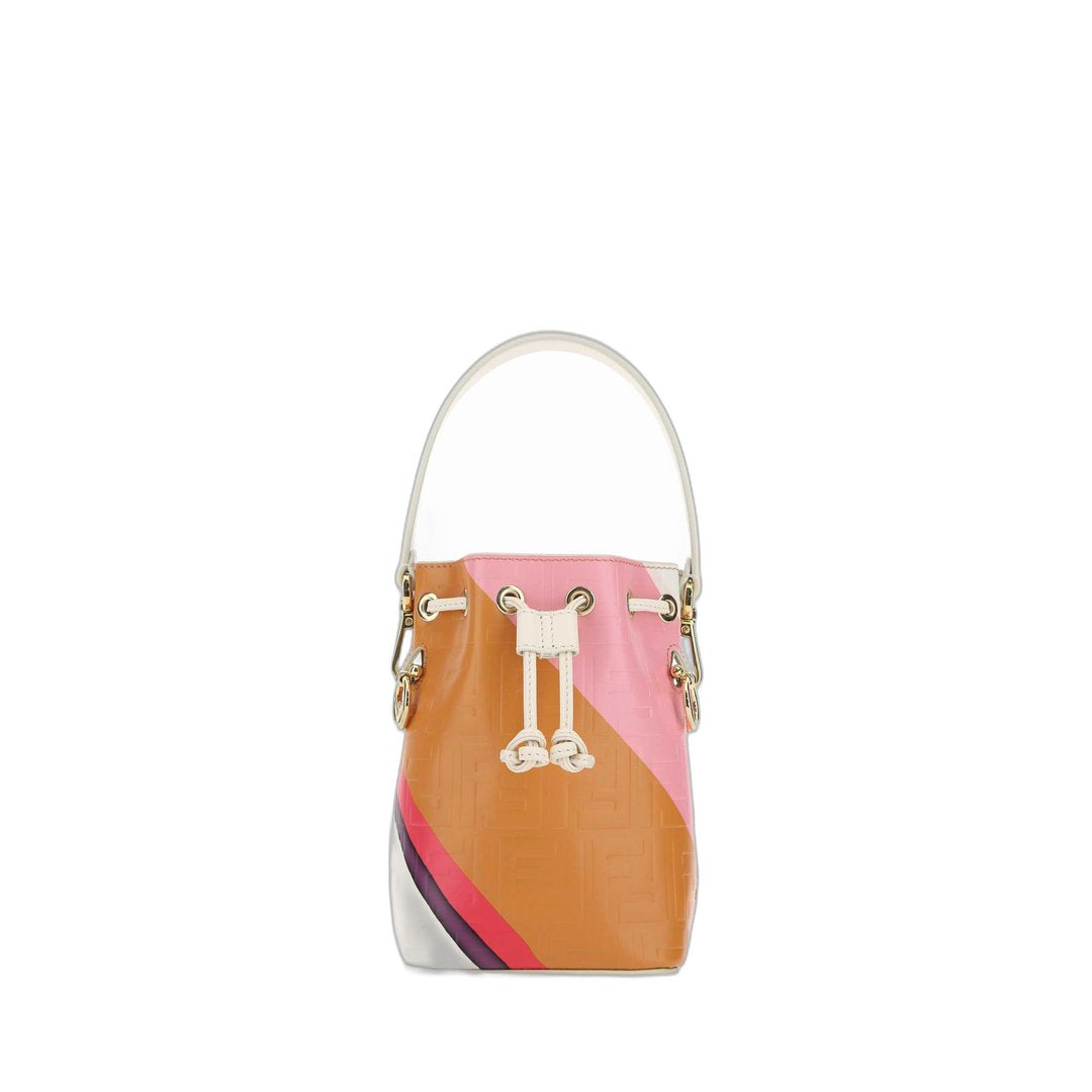 Mon Tresor Bucket Bag In Multicolour Print