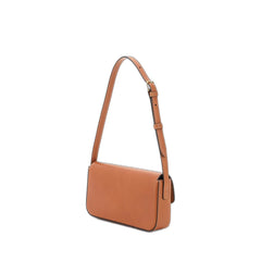 Triomphe Shoulder Bag In Shiny Calfskin In Natural Tan