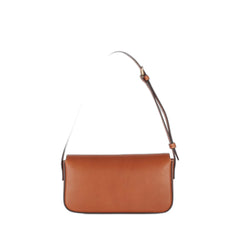 Triomphe Shoulder Bag In Shiny Calfskin In Natural Tan