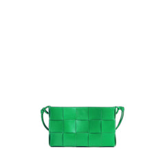 Baguette Pochette In Green Parakeet & Gold