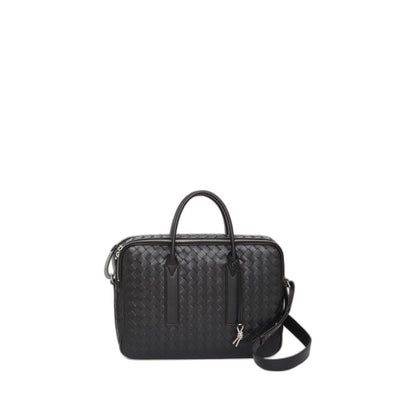 Getaway Calfskin Briefcase - Black