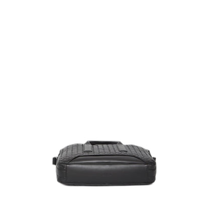 Getaway Calfskin Briefcase - Black