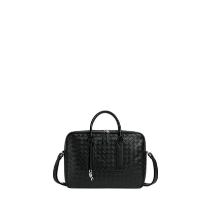 Getaway Calfskin Briefcase - Black