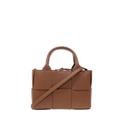 Candy Arco Tote Bag In Brown Wood & Gold