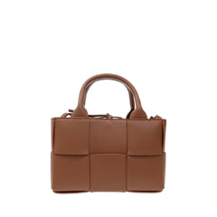 Candy Arco Tote Bag In Brown Wood & Gold