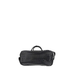 Classic Intrecciato Medium Foldable Duffle In Black