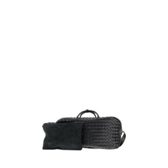 Classic Intrecciato Medium Foldable Duffle In Black