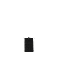 Intrecciato 15 Card Case On Strap Vn In Black