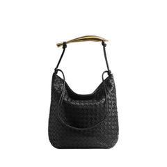 Intreccio 15 Nappa Borsa In Black Black & Brass