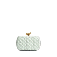 Knot Minaudiere Clutch In Mint Fennel-M Brass