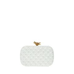 Knot Minaudiere Clutch In Mint Fennel-M Brass