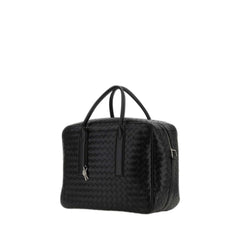 Leather Weekender Bag Black