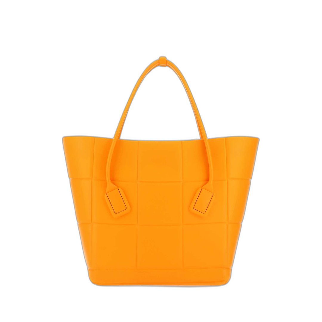 Medium Arco Shopping Tote Bag In Orange