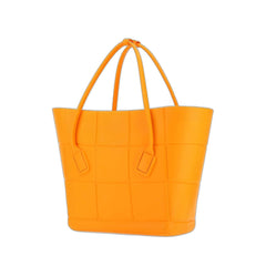 Medium Arco Shopping Tote Bag In Orange