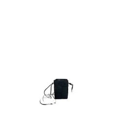 Mini Crossbody Bucket In Black Black & Gold