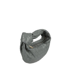 Mini Jodie Bag In Slate Ribbon-Gold