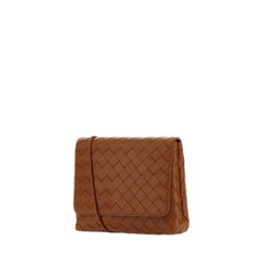 Mini Satchel Crossbody Bag In Brown Wood