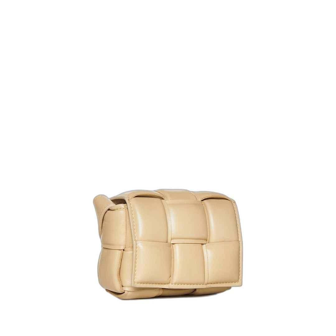 Padded Candy Cassette Bag In Beige Porridge