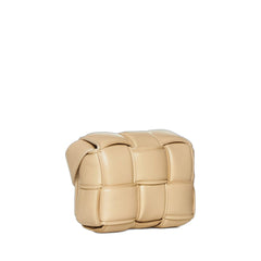 Padded Candy Cassette Bag In Beige Porridge